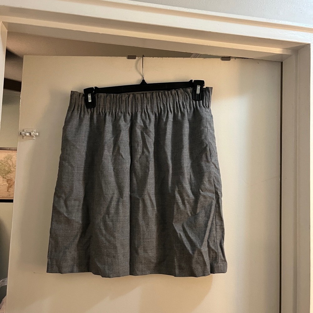 Grey paper bag wait skirt